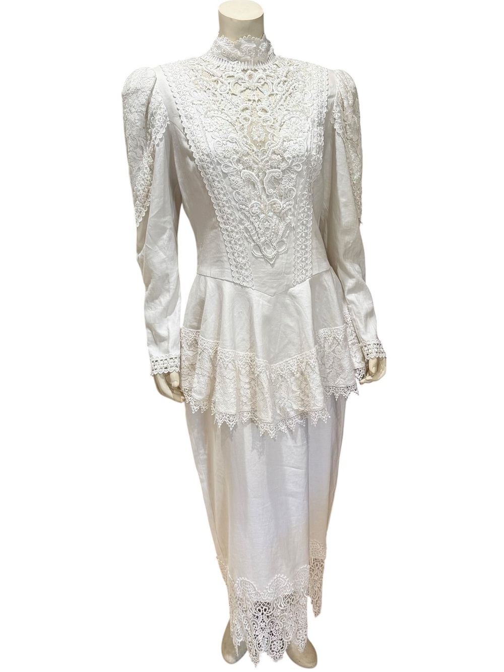 Vintage Jessica McClintock Victorian Inspired Wedding Dress *SEE SIZING NOTES!!*